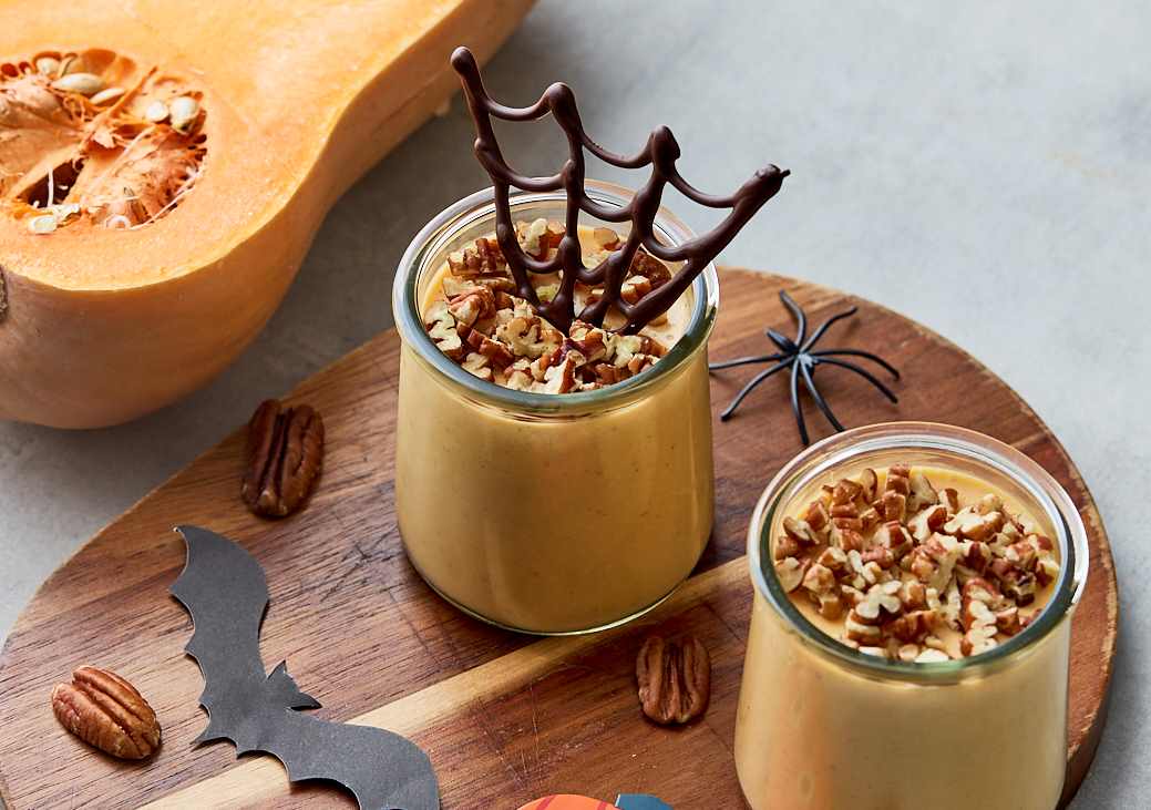 Panna Cotta de calabaza Hallowen