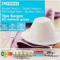 EROSKI Fresco 0% pack de 4