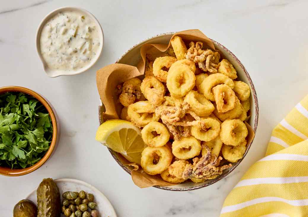Calamares en airfrayer